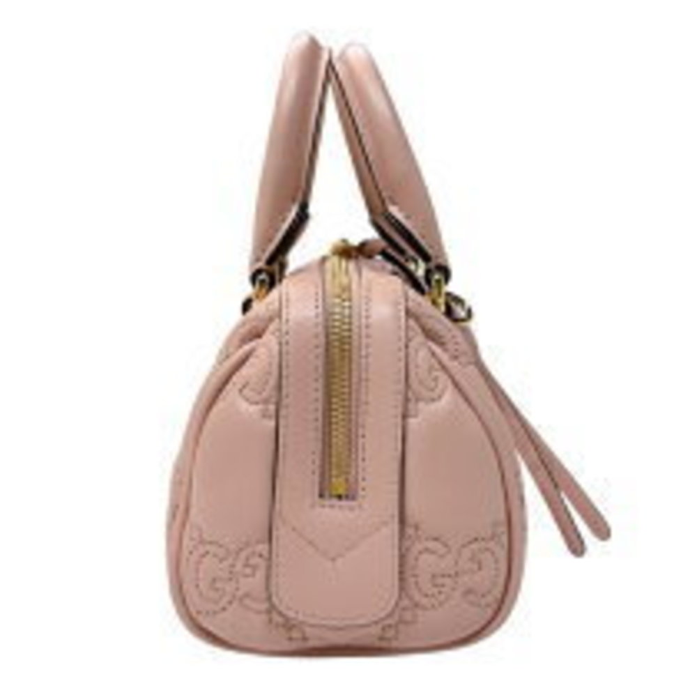 GUCCI GG Matelasse handbag pink Marmont leather - Picture 2 of 5